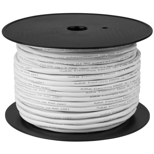 Main product image for Audtek 250 ft. In-Wall Speaker Wire OFC Pure Copper 14/4 CL2 101-217